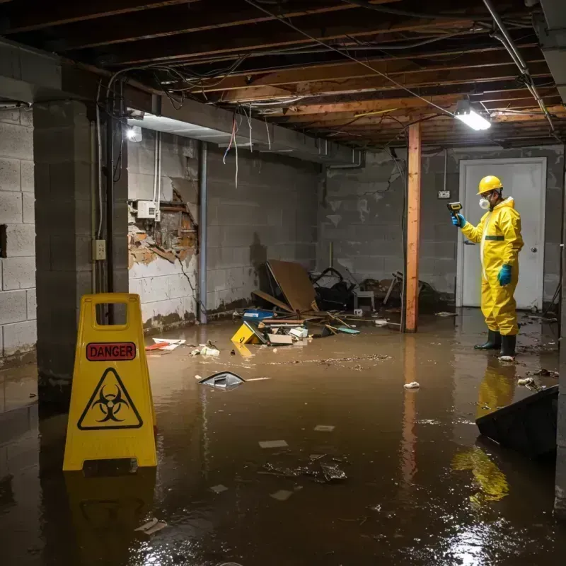 Flooded Basement Electrical Hazard in Harrington Park, NJ Property